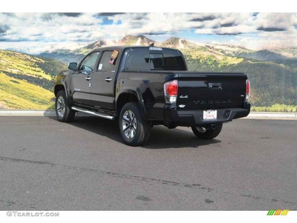 Black 2017 Toyota Tacoma Limited Double Cab 4x4 Exterior Photo #115425141