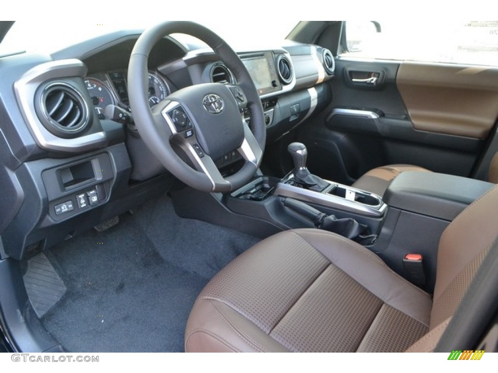 Limited Hickory Interior 2017 Toyota Tacoma Limited Double Cab 4x4 Photo #115425174