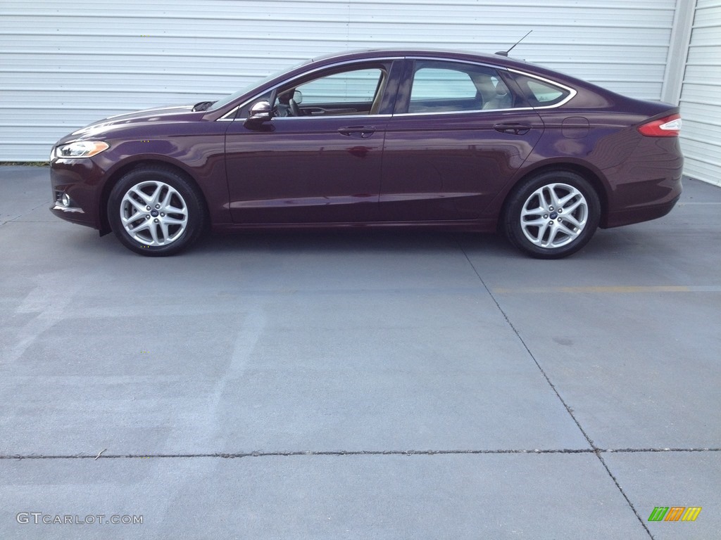 2013 Fusion SE 1.6 EcoBoost - Bordeaux Reserve Red Metallic / Dune photo #3