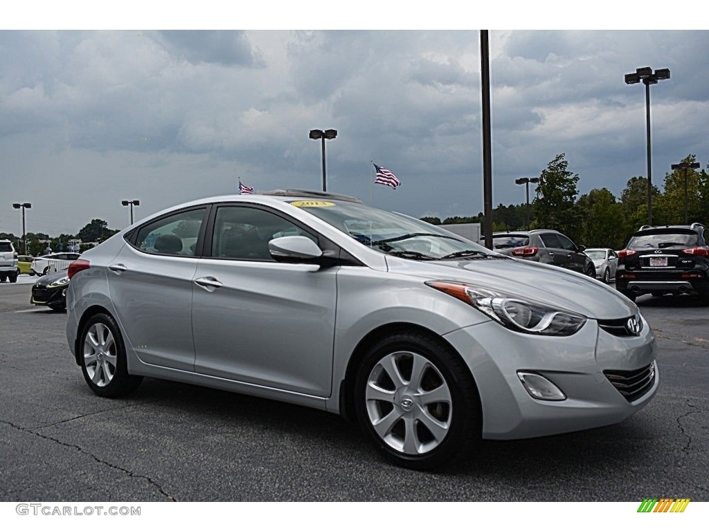 2013 Elantra Limited - Silver / Gray photo #1