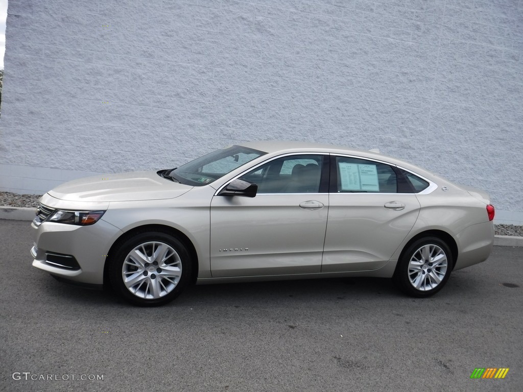 2014 Impala LS - Champagne Silver Metallic / Jet Black/Dark Titanium photo #2