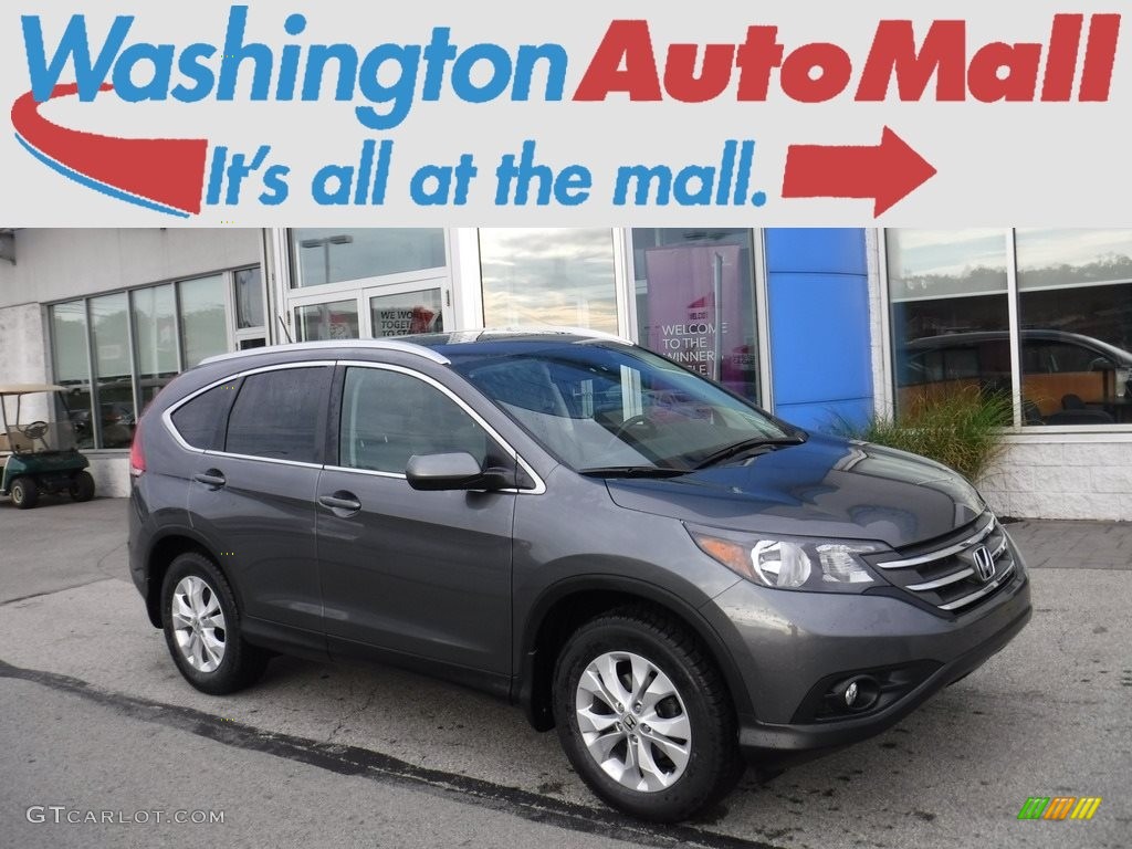 2014 CR-V EX-L AWD - Polished Metal Metallic / Gray photo #1