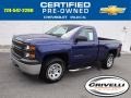 2014 Blue Topaz Metallic Chevrolet Silverado 1500 WT Regular Cab 4x4  photo #1