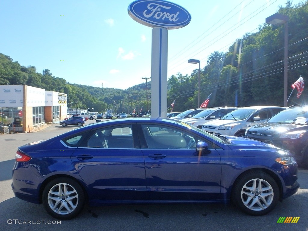 2015 Fusion SE - Deep Impact Blue Metallic / Charcoal Black photo #1