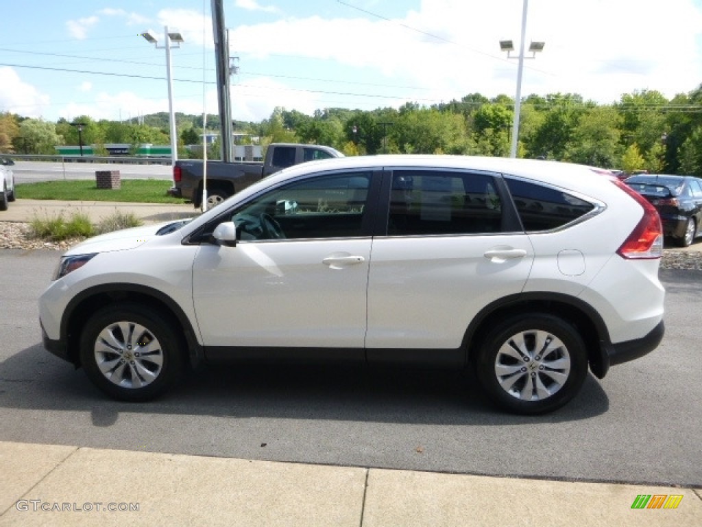 2014 CR-V EX AWD - White Diamond Pearl / Beige photo #11