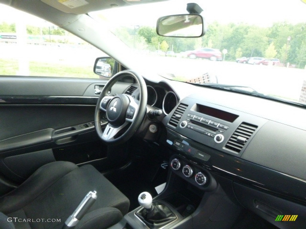 2012 Lancer Evolution GSR - Phantom Black / Black Recaro photo #3