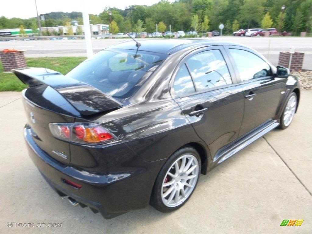 2012 Lancer Evolution GSR - Phantom Black / Black Recaro photo #6