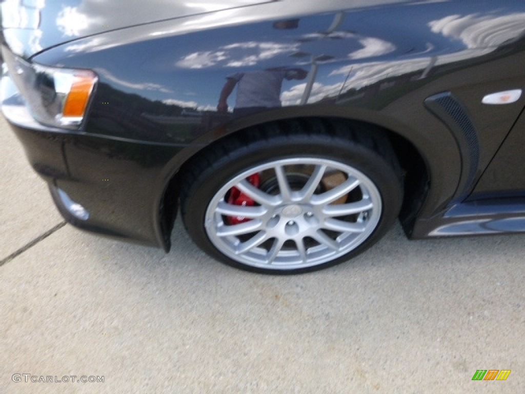 2012 Lancer Evolution GSR - Phantom Black / Black Recaro photo #10