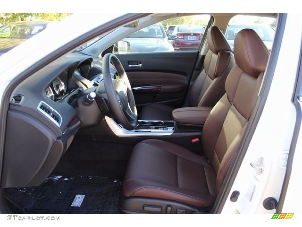 Espresso Interior 2017 Acura TLX Technology Sedan Photo #115440216