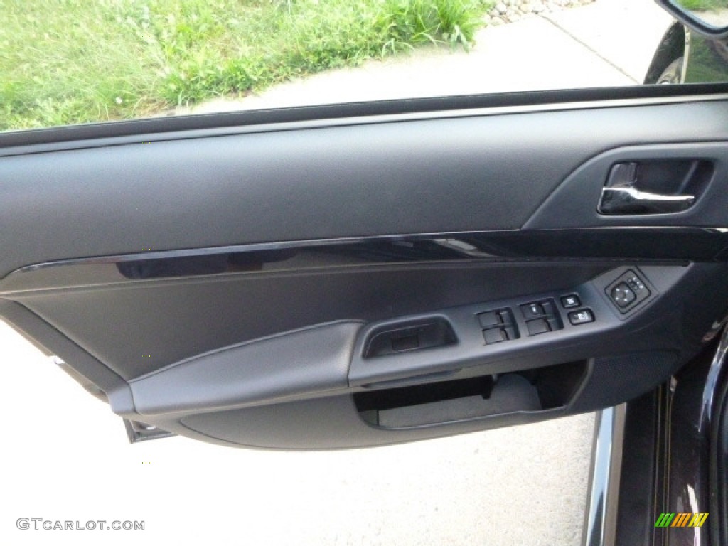 2012 Lancer Evolution GSR - Phantom Black / Black Recaro photo #15