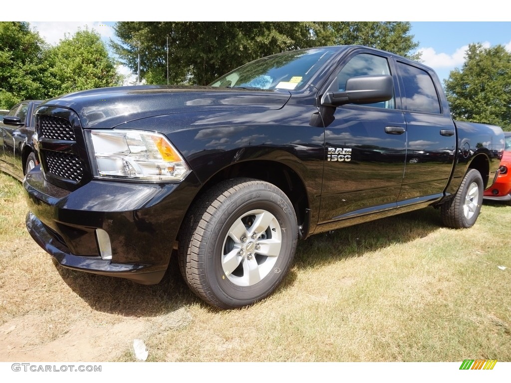 2017 1500 Express Crew Cab - Brilliant Black Crystal Pearl / Black/Diesel Gray photo #1