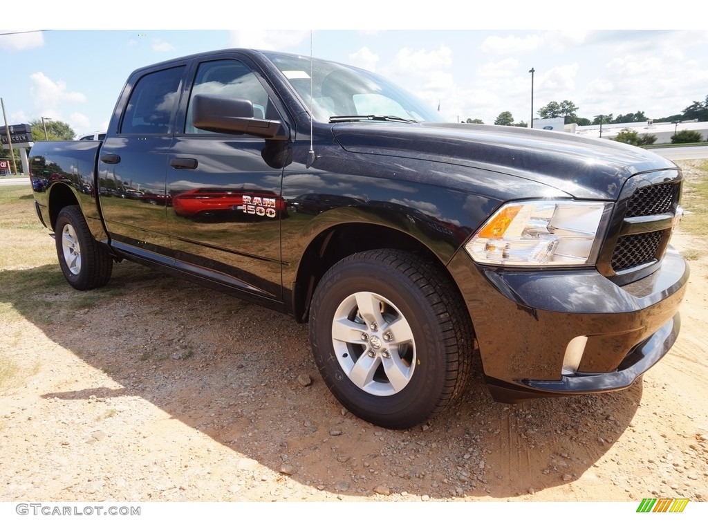 2017 1500 Express Crew Cab - Brilliant Black Crystal Pearl / Black/Diesel Gray photo #4