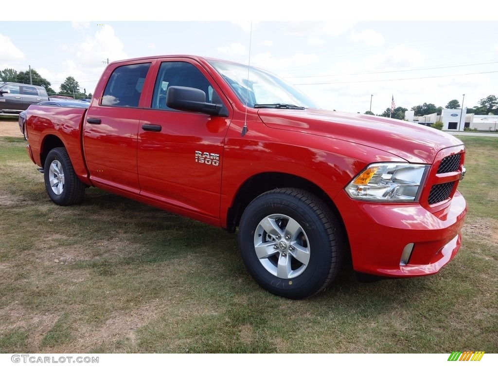 2017 1500 Express Crew Cab - Flame Red / Black/Diesel Gray photo #3
