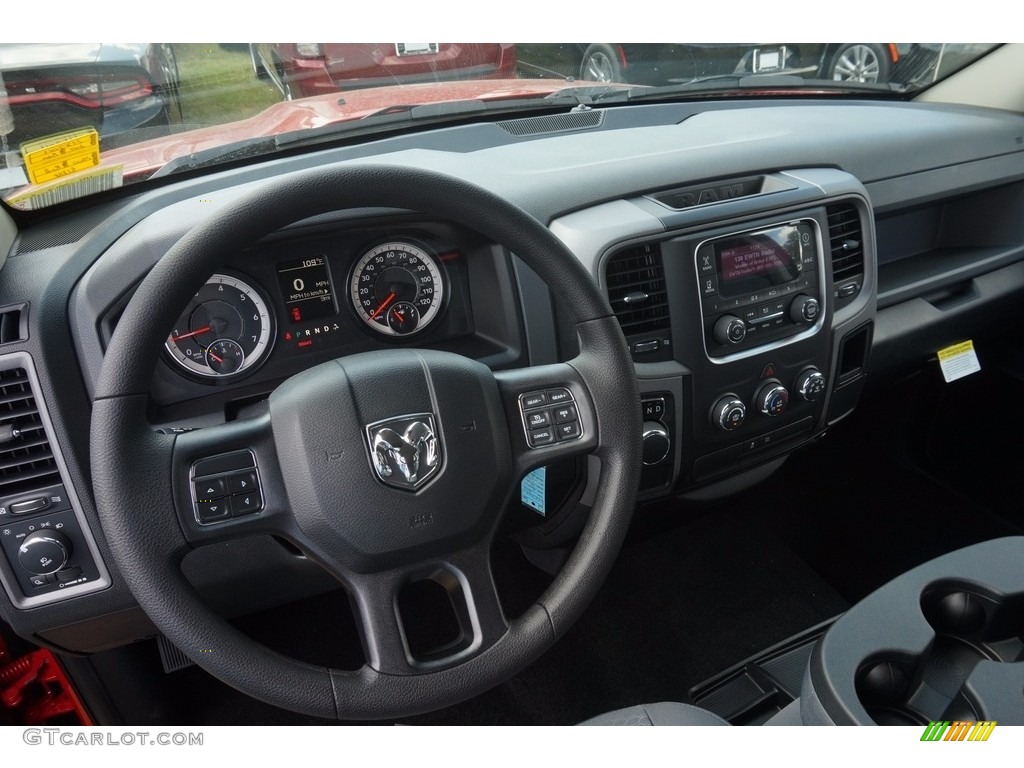 2017 Ram 1500 Express Crew Cab Black/Diesel Gray Dashboard Photo #115442463