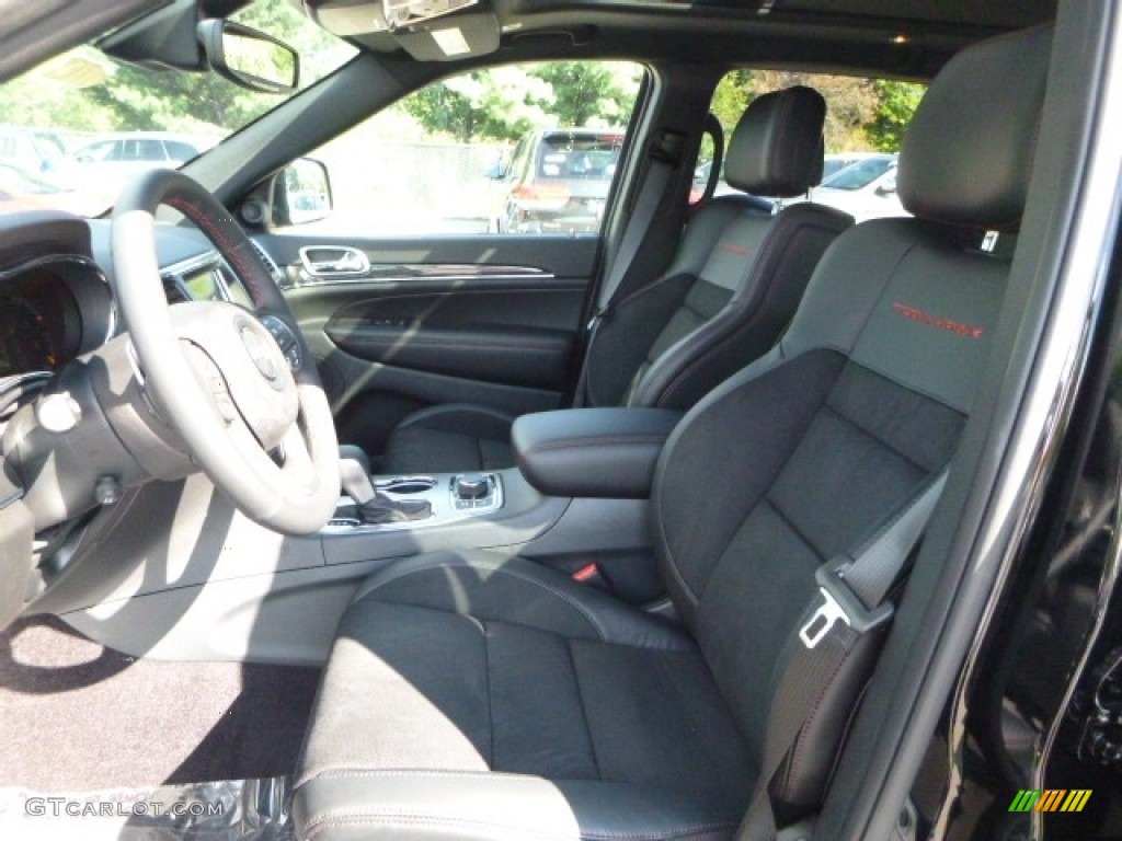 Black Interior 2017 Jeep Grand Cherokee Trailhawk 4x4 Photo #115443231