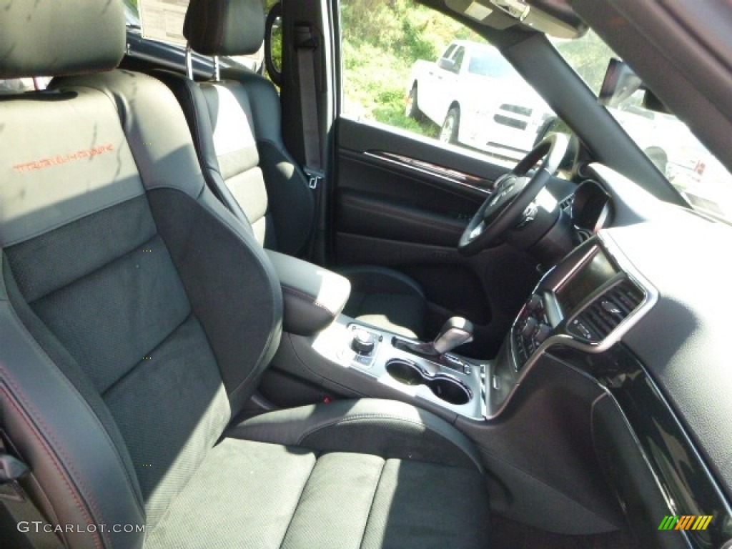 Black Interior 2017 Jeep Grand Cherokee Trailhawk 4x4 Photo #115443471
