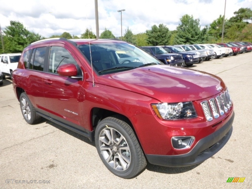 Deep Cherry Red Crystal Pearl 2017 Jeep Compass High Altitude 4x4 Exterior Photo #115443873