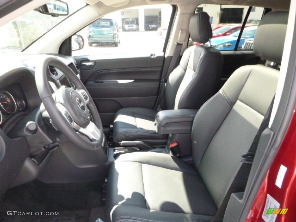 Dark Slate Gray Interior 2017 Jeep Compass High Altitude 4x4 Photo #115443906