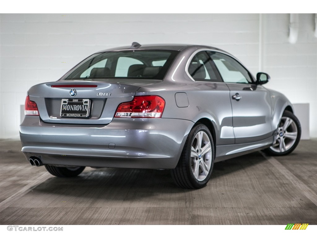 2012 1 Series 128i Coupe - Space Grey Metallic / Black photo #15