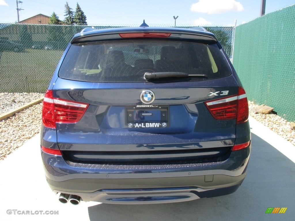 2017 X3 xDrive28i - Deep Sea Blue Metallic / Oyster photo #9