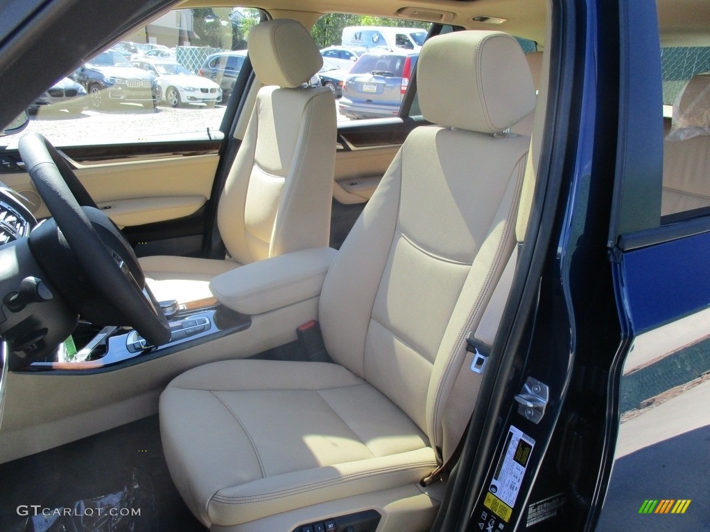 2017 X3 xDrive28i - Deep Sea Blue Metallic / Oyster photo #12