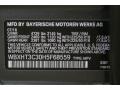 B39: Mineral Grey Metallic 2017 BMW X1 xDrive28i Color Code