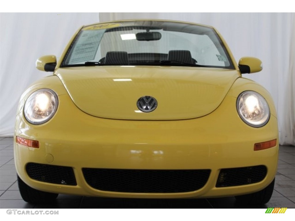 2007 New Beetle 2.5 Convertible - Sunflower Yellow / Black photo #5