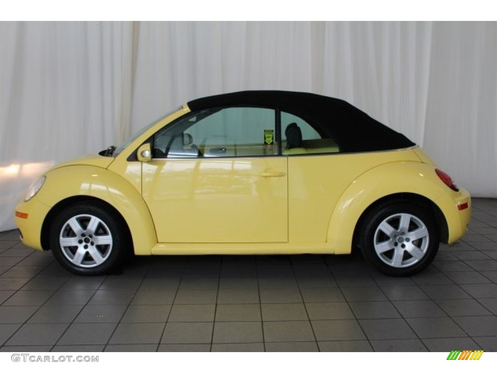 2007 New Beetle 2.5 Convertible - Sunflower Yellow / Black photo #6