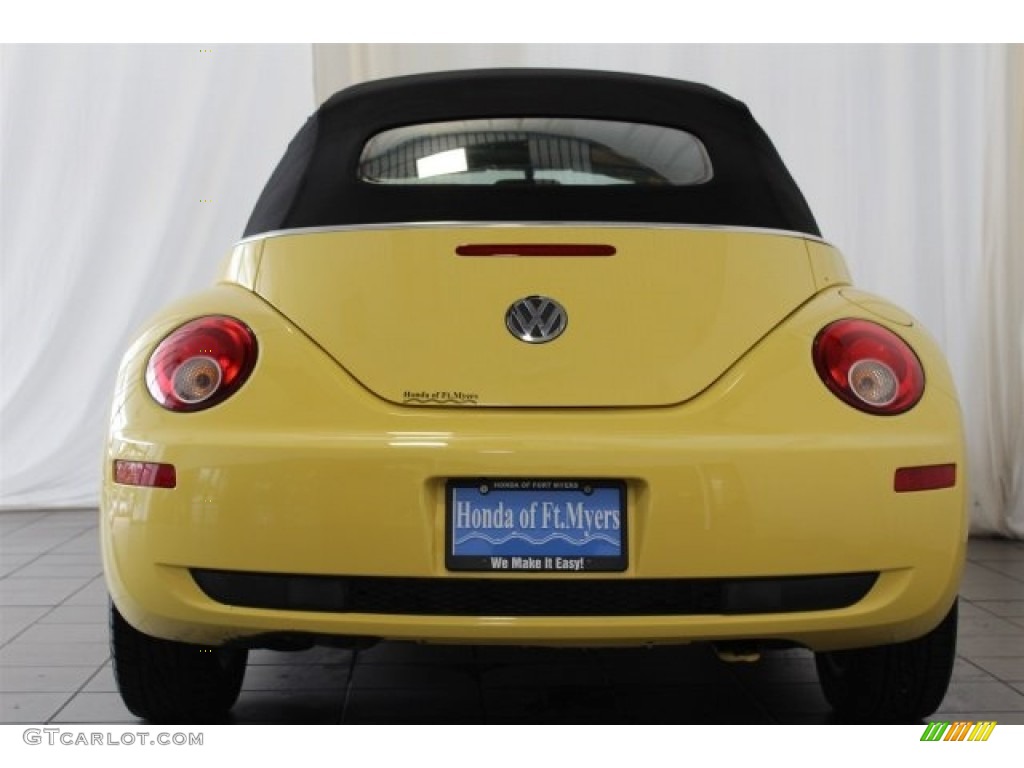 2007 New Beetle 2.5 Convertible - Sunflower Yellow / Black photo #7