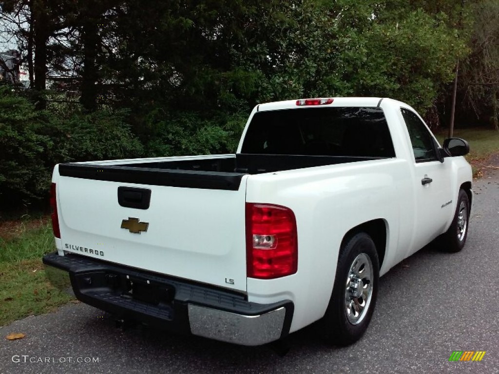 2009 Silverado 1500 LS Regular Cab - Summit White / Dark Titanium photo #6