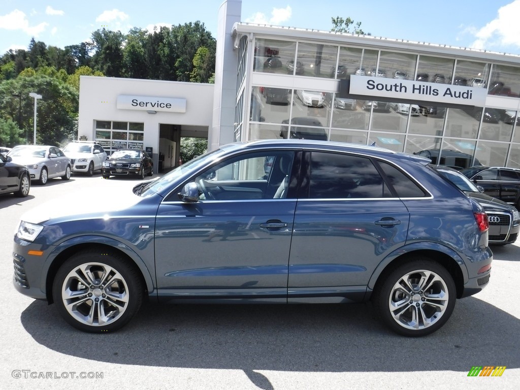 2017 Q3 2.0 TFSI Prestige quattro - Utopia Blue Metallic / Rock Gray photo #2