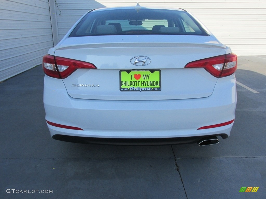 2017 Sonata SE - Quartz White Pearl / Gray photo #5