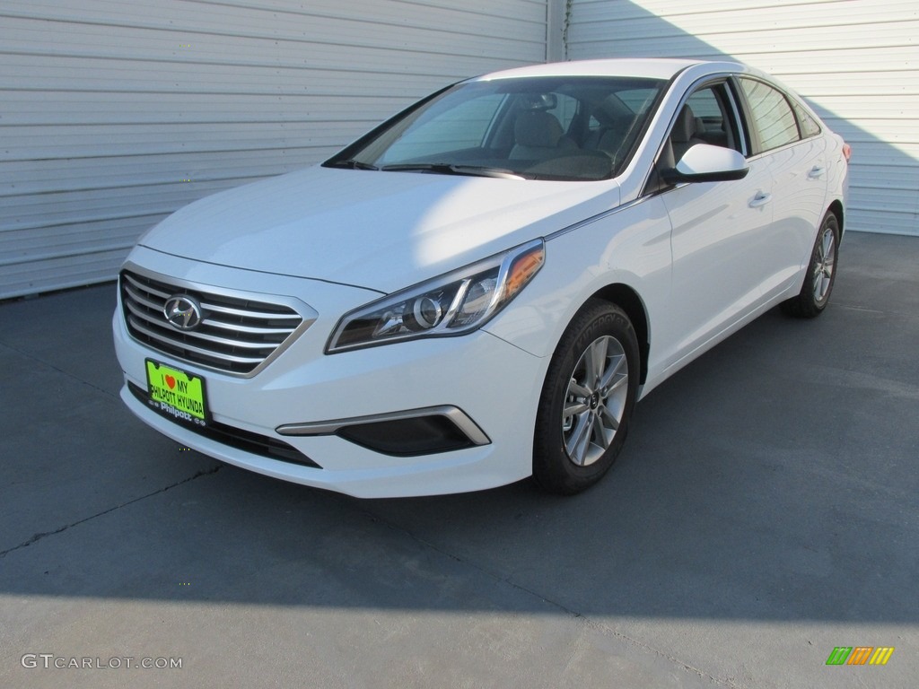 2017 Sonata SE - Quartz White Pearl / Gray photo #7