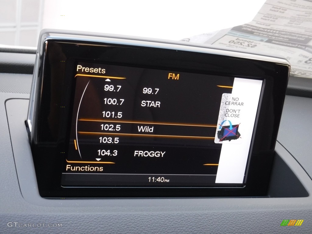 2017 Audi Q3 2.0 TFSI Prestige quattro Audio System Photos
