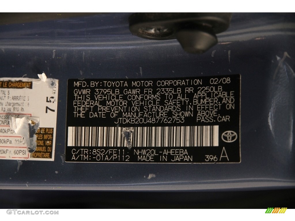 2008 Prius Hybrid - Seaside Blue Pearl / Bisque photo #18