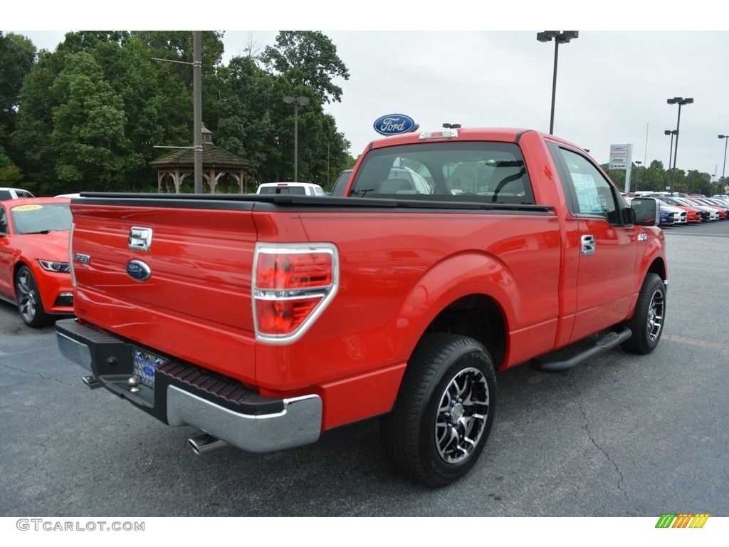 2010 F150 XL Regular Cab - Red Candy Metallic / Medium Stone photo #3