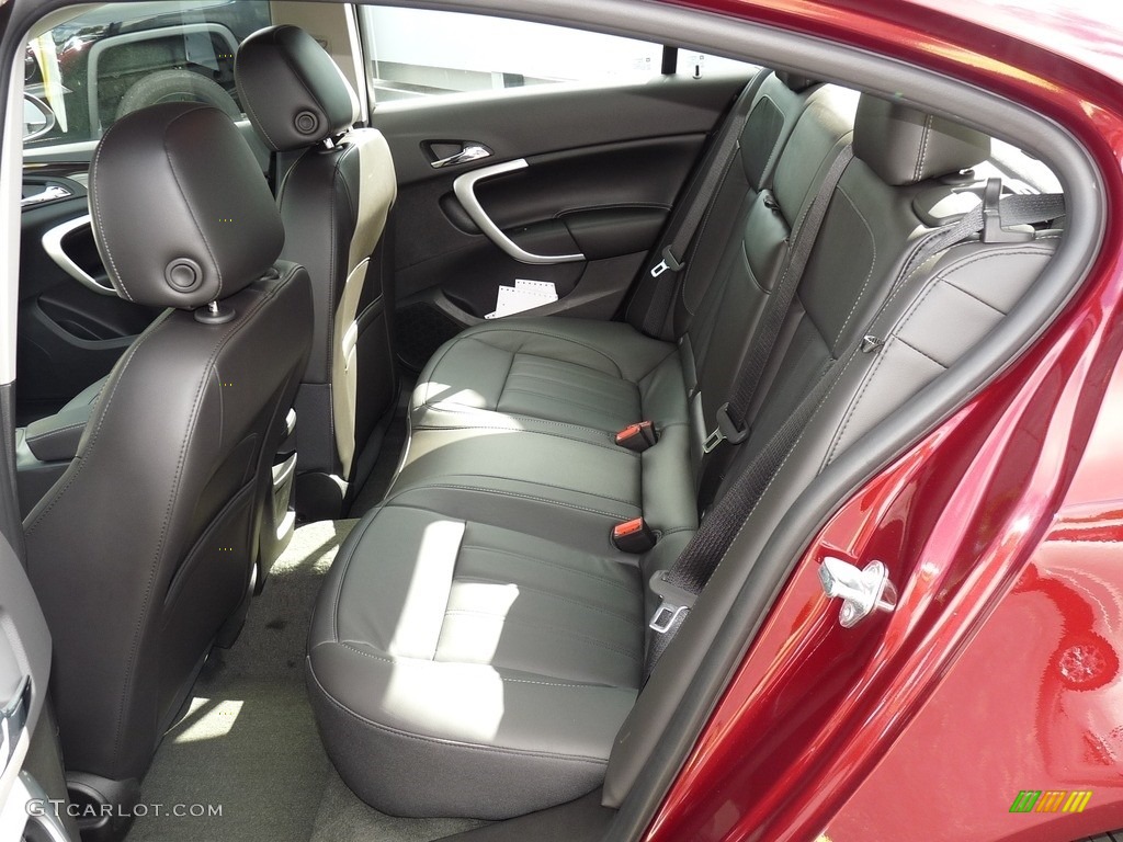 Ebony Interior 2017 Buick Regal AWD Photo #115467291