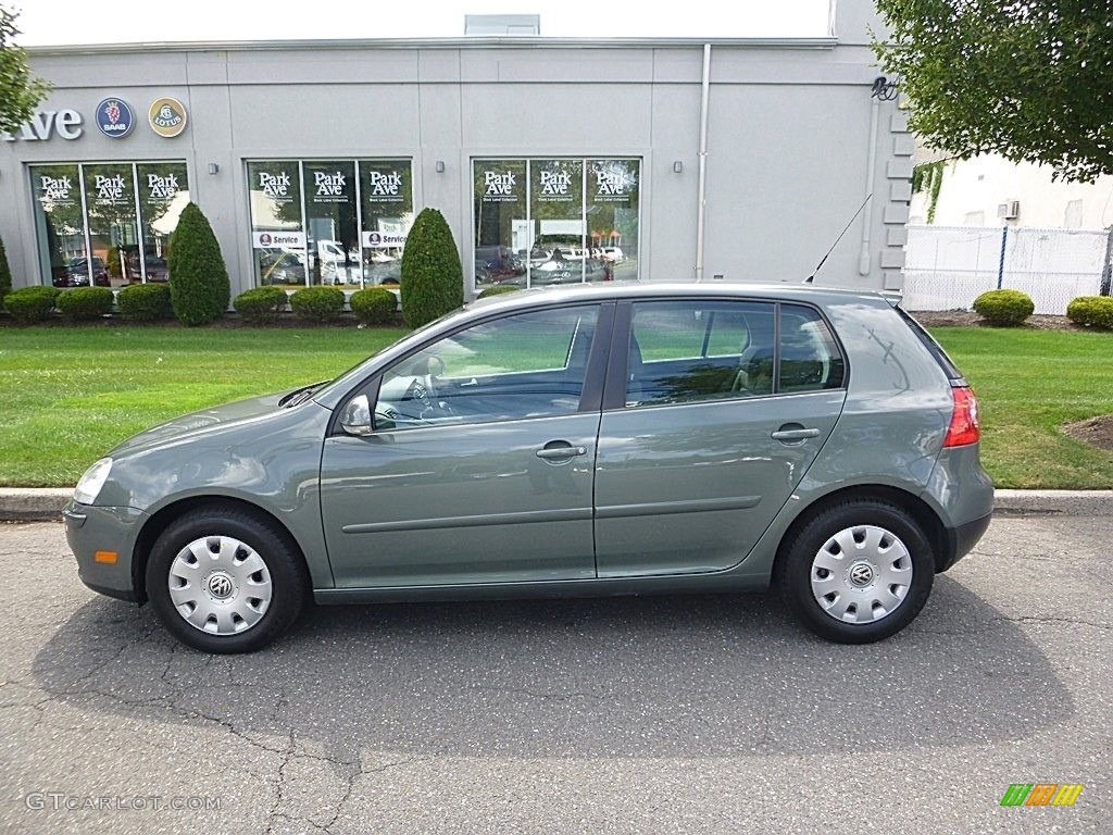 2007 Rabbit 4 Door - Sage Green Metallic / Art Grey photo #2