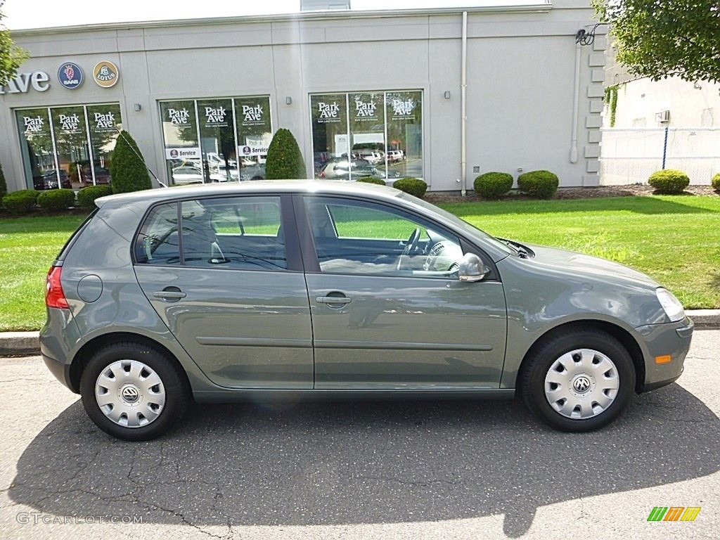 2007 Rabbit 4 Door - Sage Green Metallic / Art Grey photo #6