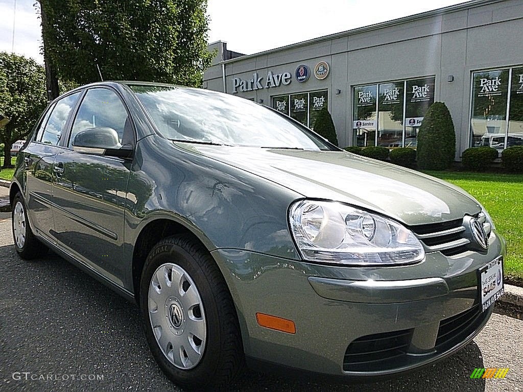 2007 Rabbit 4 Door - Sage Green Metallic / Art Grey photo #7