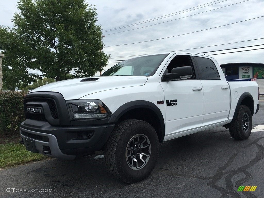 2016 1500 Rebel Crew Cab 4x4 - Bright White / Rebel Theme Red/Black photo #2