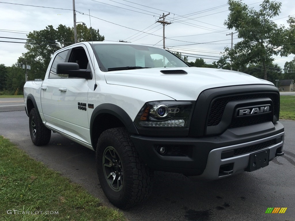 2016 1500 Rebel Crew Cab 4x4 - Bright White / Rebel Theme Red/Black photo #4