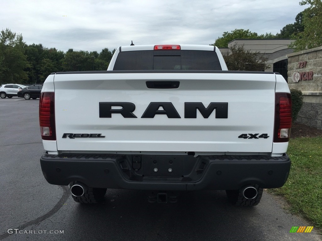 2016 1500 Rebel Crew Cab 4x4 - Bright White / Rebel Theme Red/Black photo #6