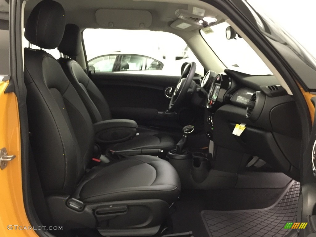 Carbon Black Interior 2017 Mini Hardtop Cooper 2 Door Photo #115469252