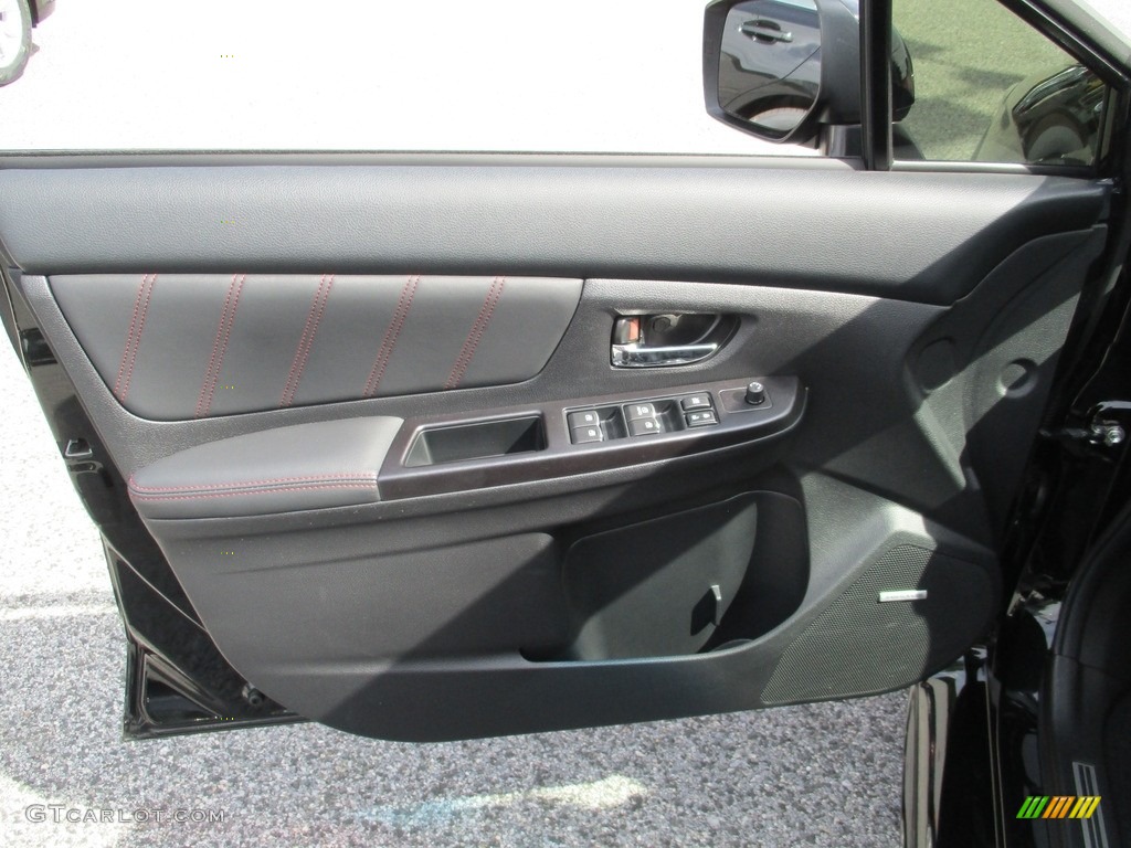 2016 Subaru WRX STI Limited Carbon Black Door Panel Photo #115470177