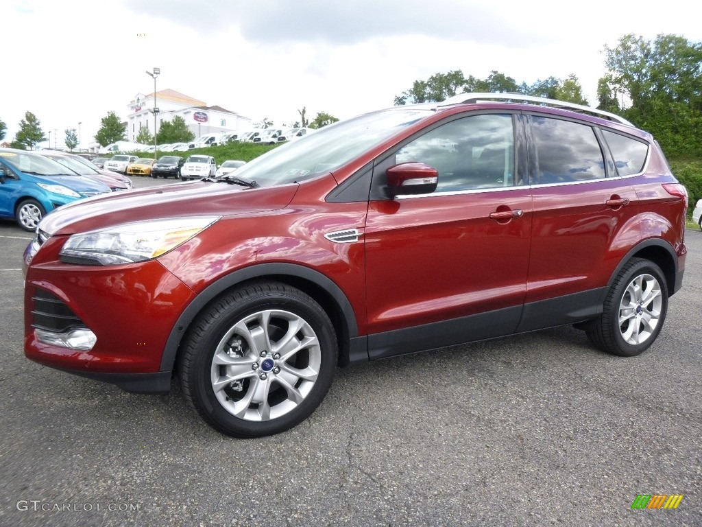 2016 Escape Titanium 4WD - Sunset Metallic / Charcoal Black photo #5