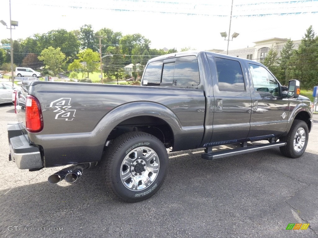 2016 F250 Super Duty Lariat Crew Cab 4x4 - Magnetic Metallic / Black photo #2