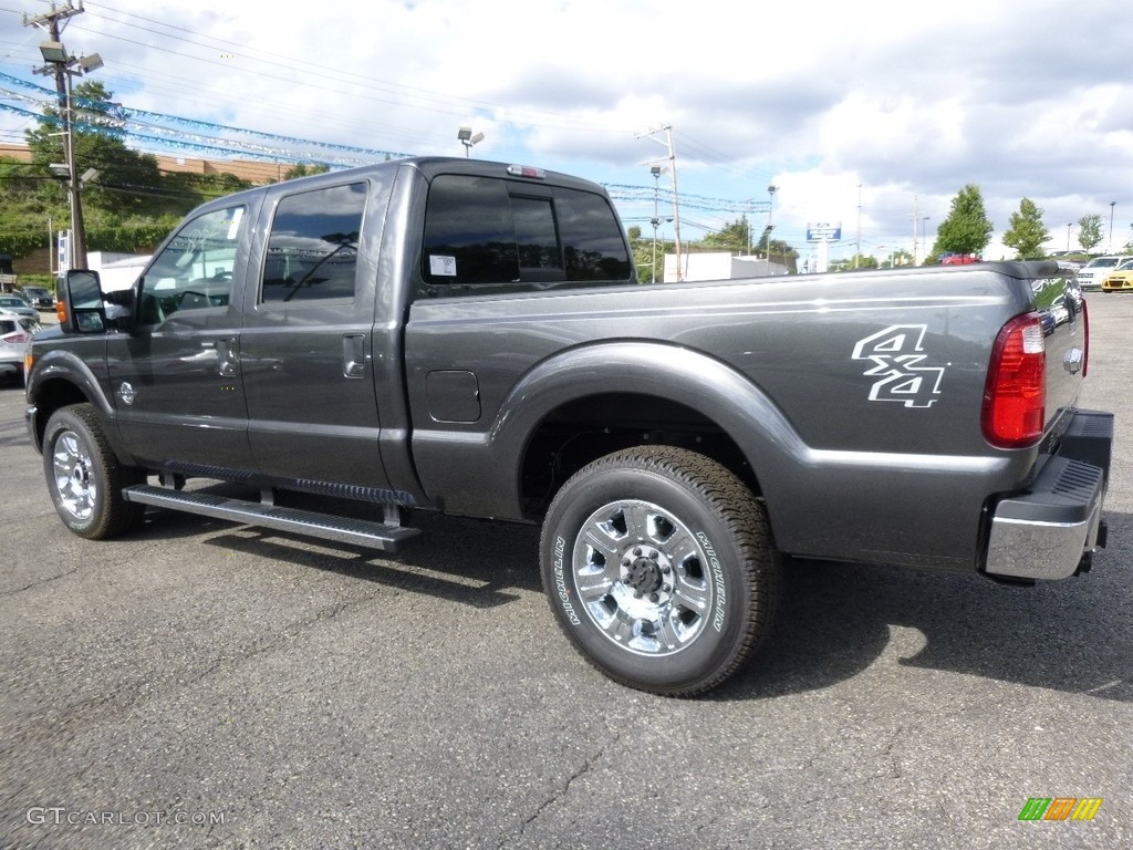 2016 F250 Super Duty Lariat Crew Cab 4x4 - Magnetic Metallic / Black photo #3