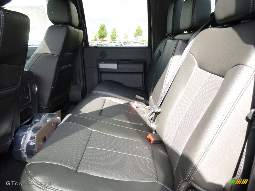 2016 F250 Super Duty Lariat Crew Cab 4x4 - Magnetic Metallic / Black photo #7