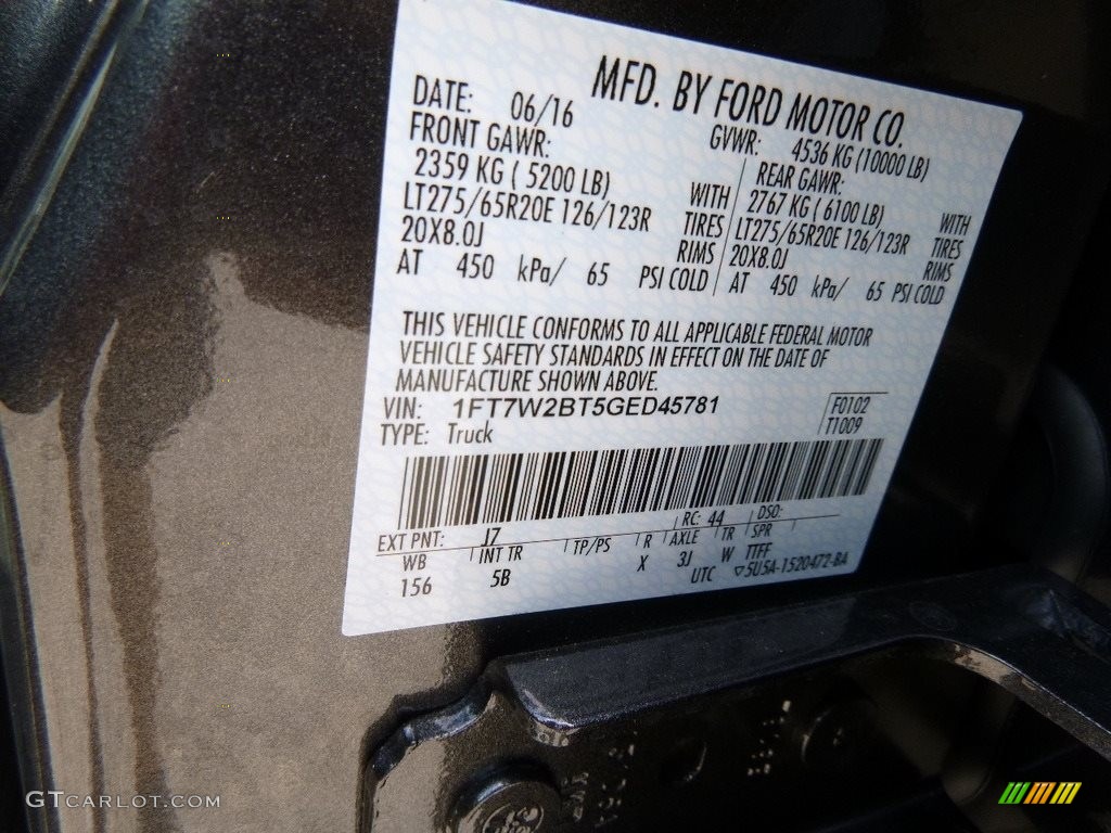 2016 F250 Super Duty Lariat Crew Cab 4x4 - Magnetic Metallic / Black photo #11